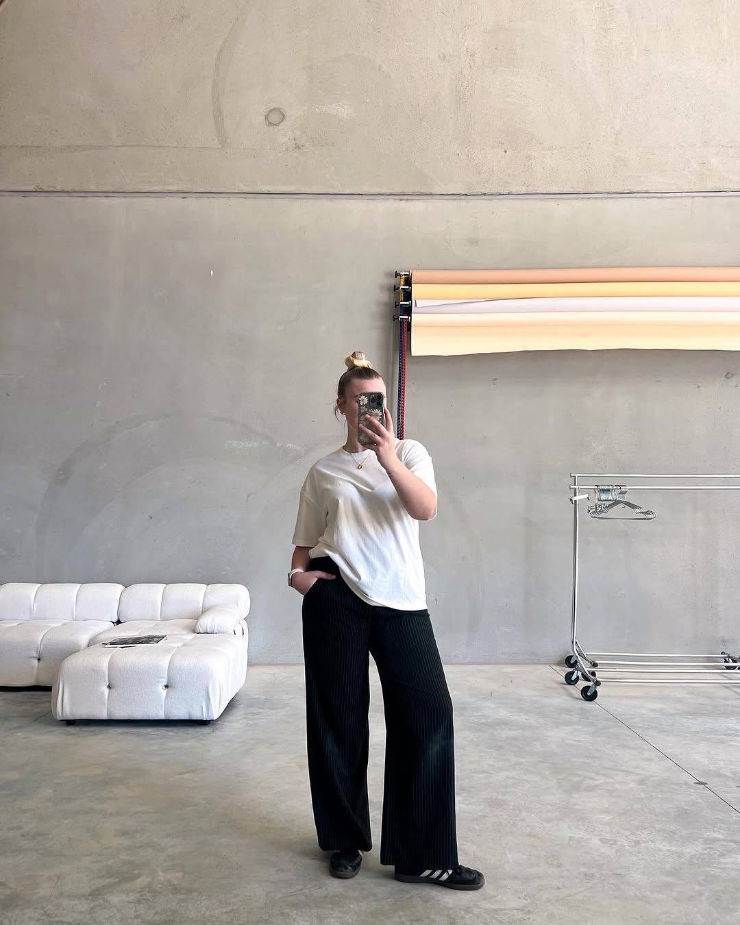 Jordan in the studio
